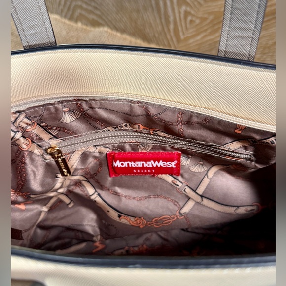 Montana West Cream and Brown Women's Bag - Picture 4 of 10